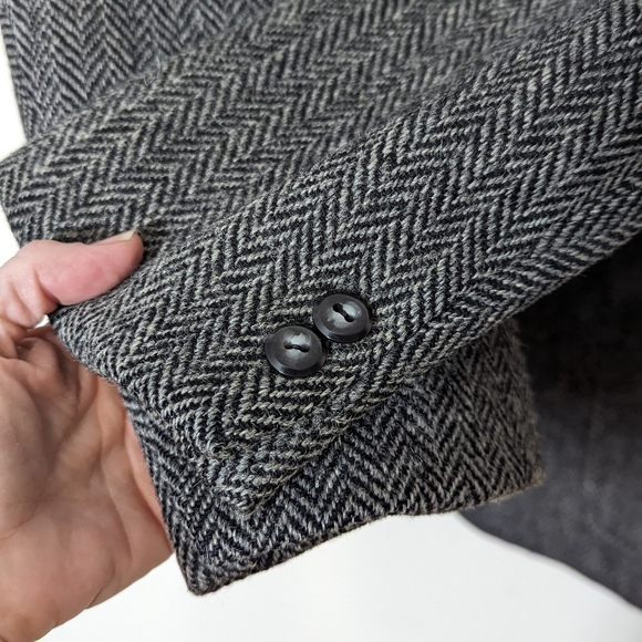 Vintage Eddie Bauer Harris Tweed Sport Coat Blazer Jacket 42 Long - Picture 5 of 13